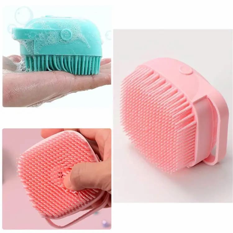 Silicone Bath Body Brush – Soap Dispenser, Exfoliating Scrubber