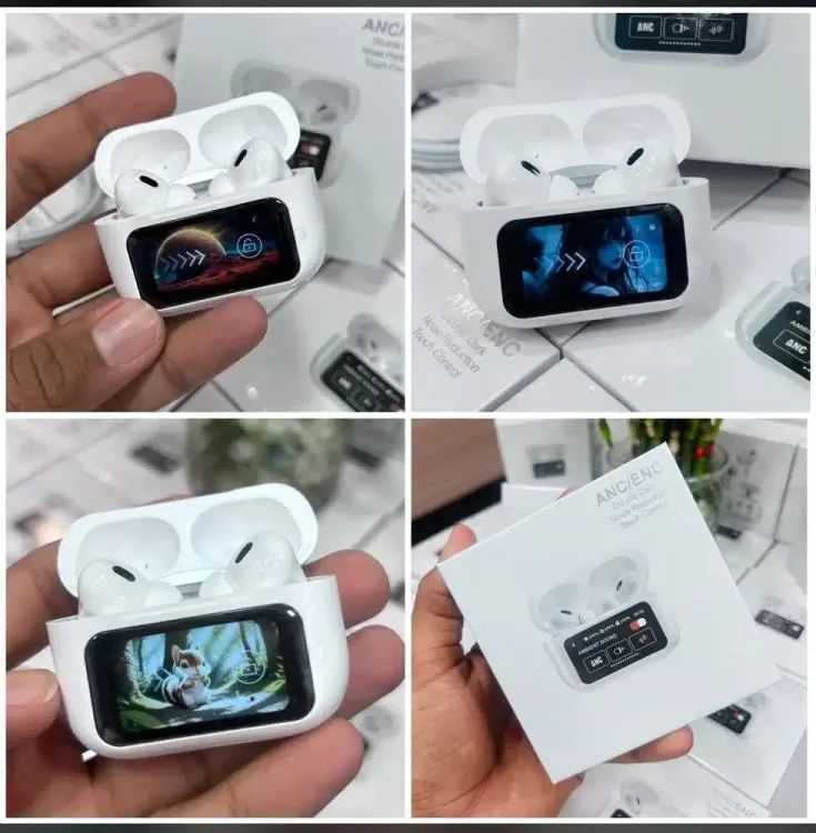 A9 Pro 2 Earbuds – LCD Display, Bluetooth 5.3, 32Hr Battery