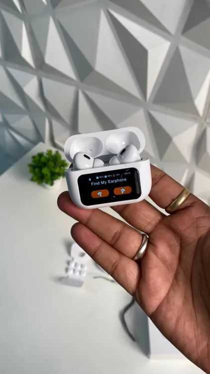 A9 Pro 2 Earbuds – LCD Display, Bluetooth 5.3, 32Hr Battery