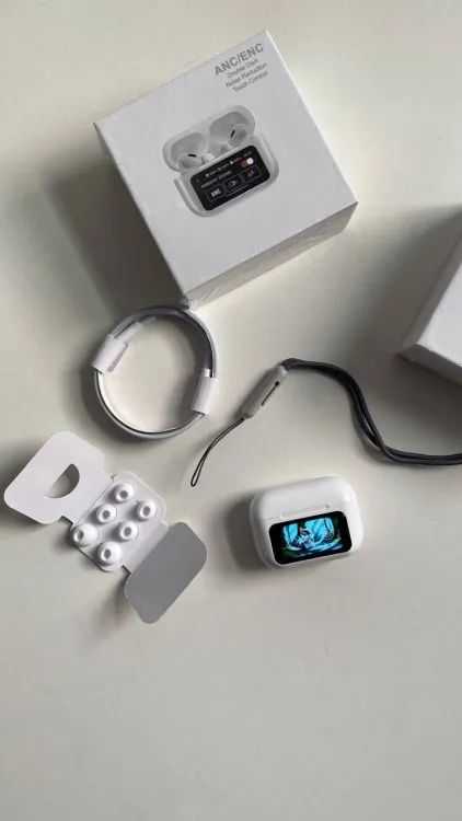 A9 Pro 2 Earbuds – LCD Display, Bluetooth 5.3, 32Hr Battery