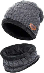 2-in-1 Winter Hat & Neck Warmer – Unisex, Kids & Adults