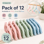 Portable Folding Clothes Hangers – Pack of 12 | Travel & Space-Saving Hangers