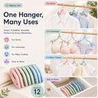 Portable Folding Clothes Hangers – Pack of 12 | Travel & Space-Saving Hangers