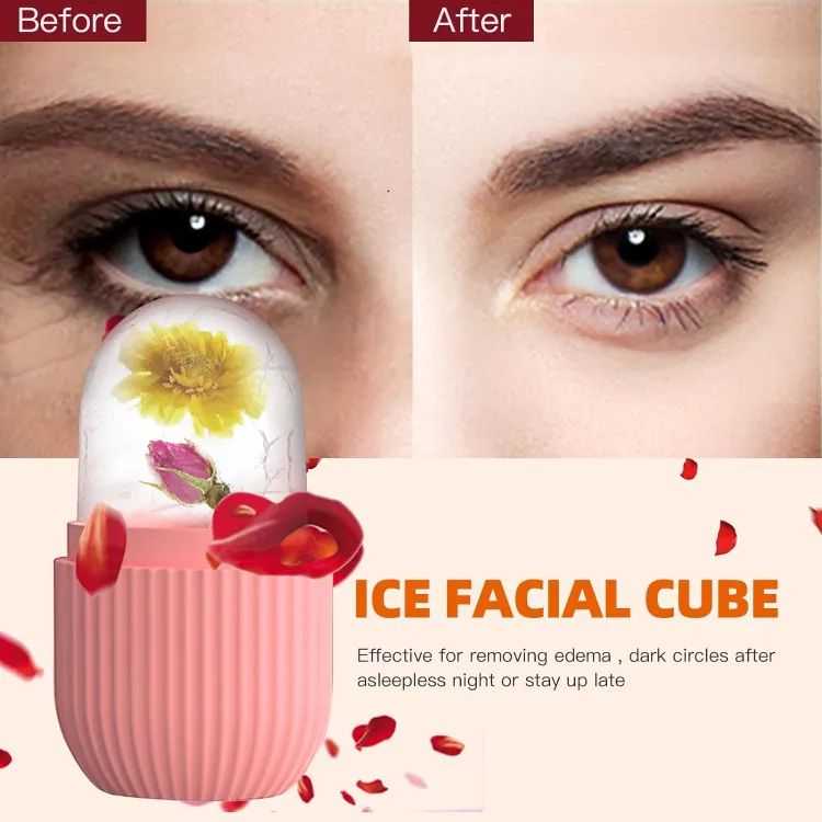 Silicone Ice Cube Roller Massager – Face, Eyes & Neck Skin Care