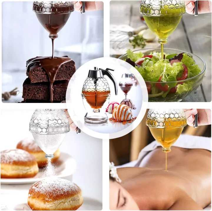 Honey Dispenser with Stand – No Drip, High Capacity